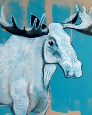 Tauno Kangro, pastellmaal,pastel painting, animal, moose, estonian artist ,Osta taunokangro.com kunstipoest internetis.