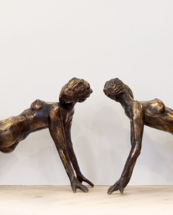 Taunokangro, akt, estonisnsculpture, woman, bridge, pose, nude