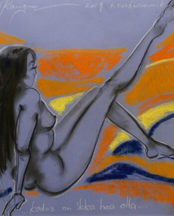 Akt, woman, womannude, nude, Tauno Kangro, pastellmaal,pastel painting, estonian artist ,Osta taunokangro.com kunstipoest internetis.