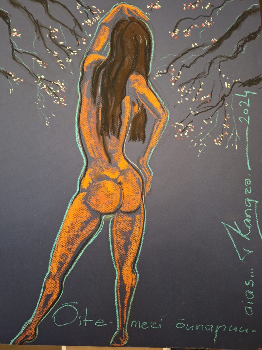 Tauno Kangro, Estonian artist, nude, woman